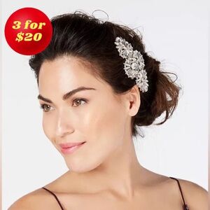 INC Hair Comb Gold-Tone Crystal Statement